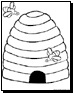 bee coloring pages