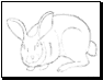 bunny cat coloring pages
