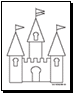 castle coloring page