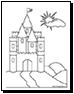 castle on hill coloring pages