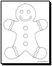 gingerbread man coloring pages