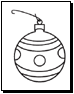 christmas ornament coloring pages