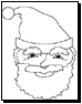 santa coloring page