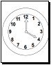 clock coloring sheets