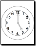 clock coloring sheets