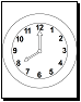 clock coloring sheets