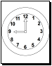 clock coloring sheets