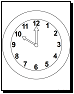 clock coloring sheets