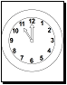 clock coloring sheets