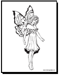 fairy coloring page