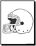 football helmet coloring pages