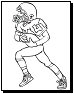 football player coloring pages