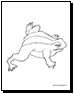 frog coloring page