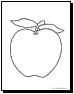 apple coloring page