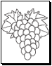 Grapes coloring pages