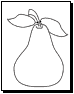 pear coloring pages