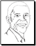 Barack Obama Coloring Page