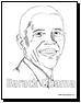 Barack Obama Coloring Page