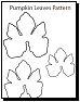Pumpkin leaves coloring pages