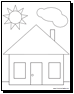 house coloring sheets