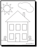 house coloring sheets