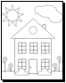house coloring sheets
