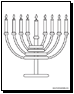 menorah coloring page