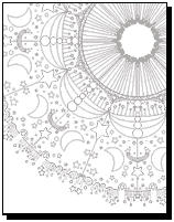 Abstract Coloring Pages on Mandala 04 313k Highly Detailed Mandala Featuring Sun Moon And Stars