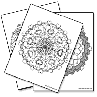 sample mandala coloring pages