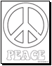 peace sign coloring pages