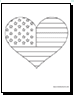 stars stripes heart