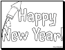 New Years coloring pages