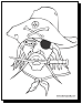 Pirate coloring pages