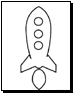 rocket coloring pages