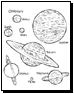 planets coloring page