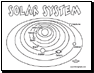 solar system coloring page