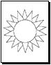 sun coloring page