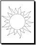 sun coloring pages