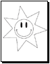 sun coloring page