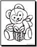 teddybear coloring page