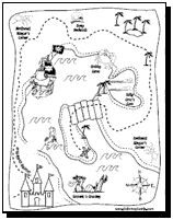 Bible Coloring Sheets on Free Treasure Map Coloring Pages   Download Printable Pirate Treasure