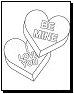 valentine coloring sheets